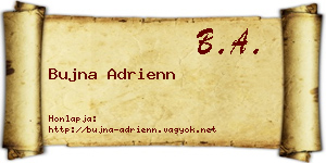 Bujna Adrienn névjegykártya