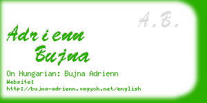 adrienn bujna business card